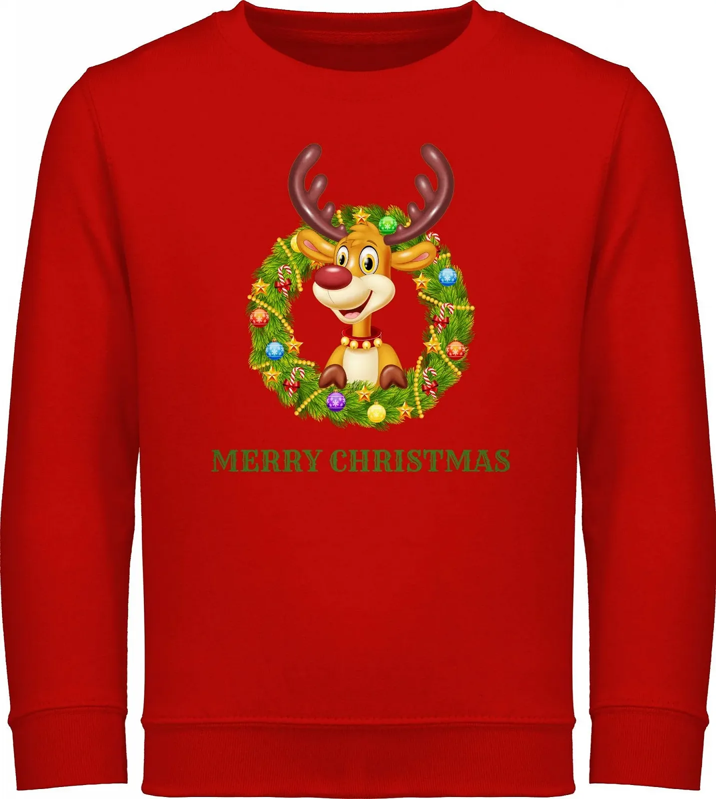 Джемпер Shirtracer Рождественский венок с оленем, фото №1