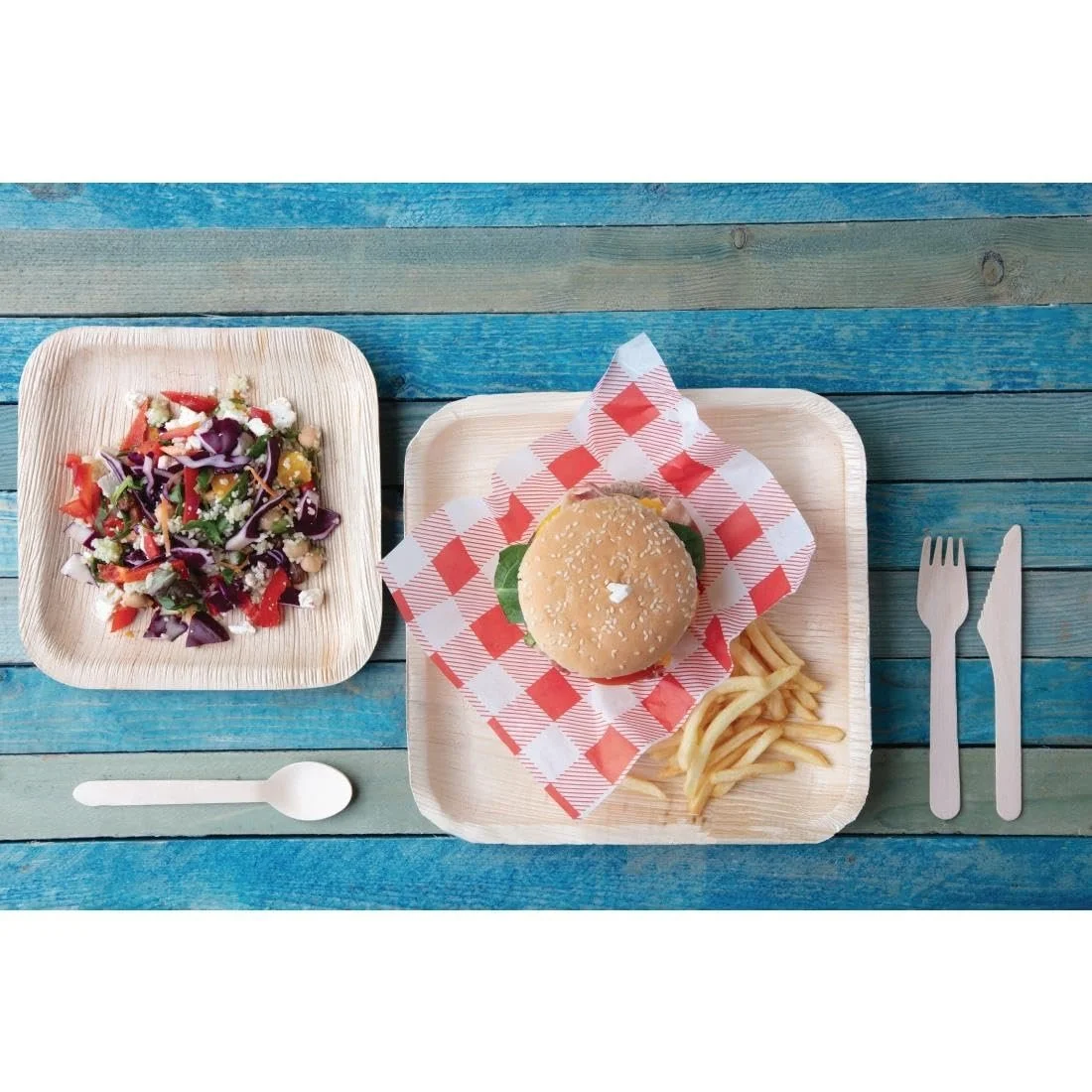 Одноразовые вилки Birchwood 100, биоразлагаемые Коричневые, фото №5