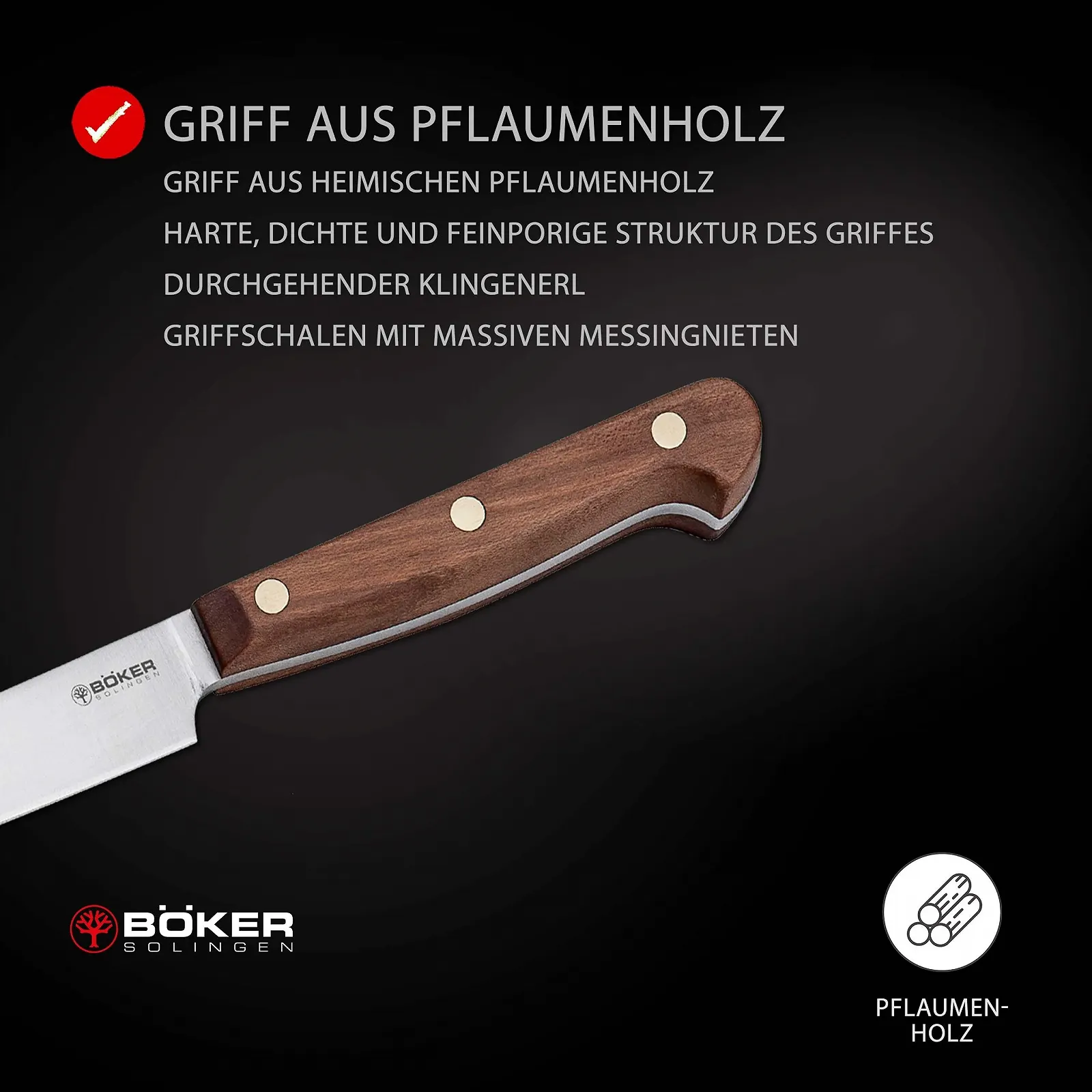 Нож кухонный BÖKER SOLINGEN® Cottage Craft Professional для очистки овощей ручной работы, фото №4 Нож кухонный BÖKER SOLINGEN® Cottage Craft Professional для очистки овощей ручной работы, фото №4