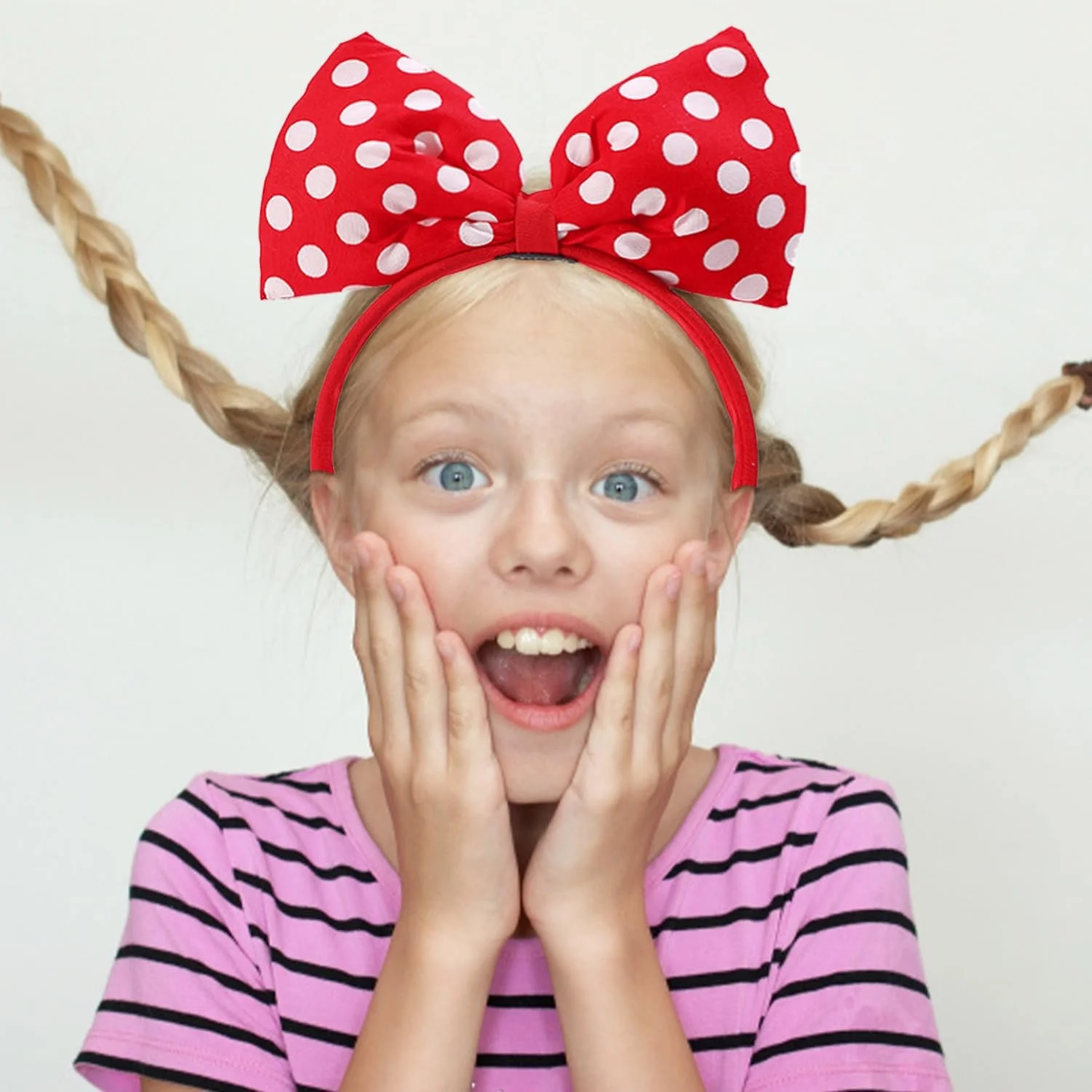 Набір з 2 обручів для волосся Червоний, фото №5