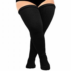 Женские носки DRESHOW Plus Size выше колена, очень длинные носки-ботфорты, гетры - Фото 1