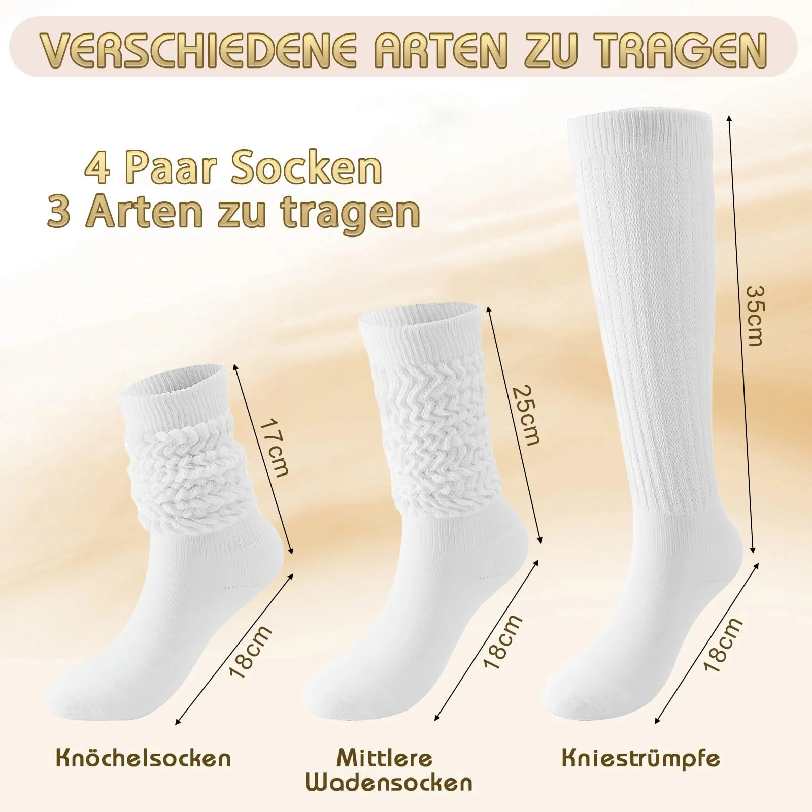 KASURE 4 пари жіночих шкарпеток, гетри, 39-44, фото №2 KASURE 4 пари жіночих шкарпеток, гетри, 39-44, фото №2