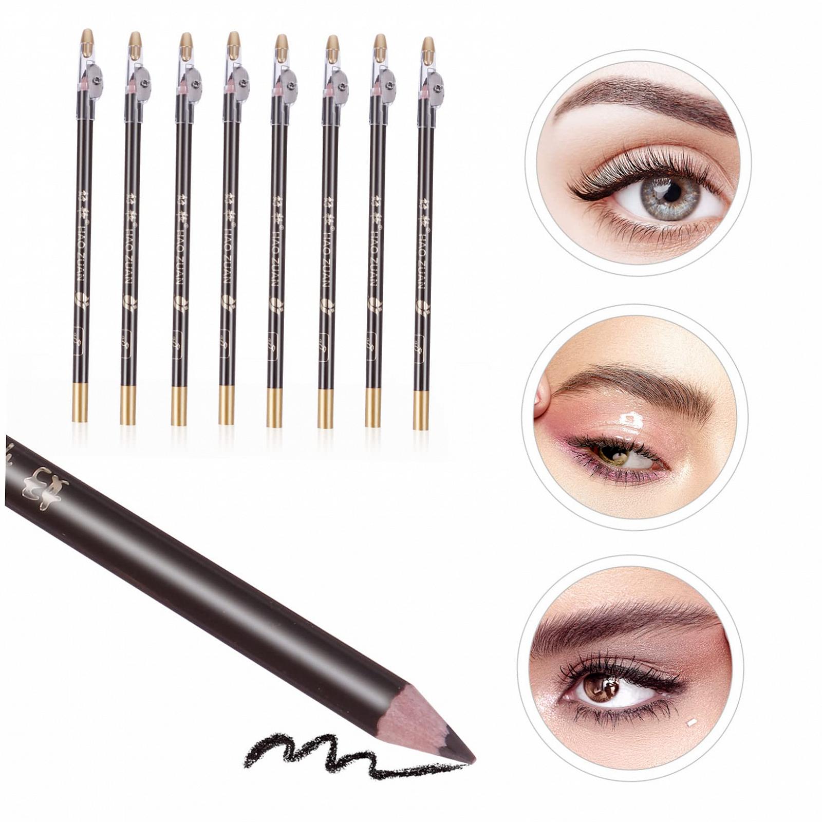 Олівець MERRYHAPY Sharpener Eyebrow Pencils Кавовий 8 шт., фото №3