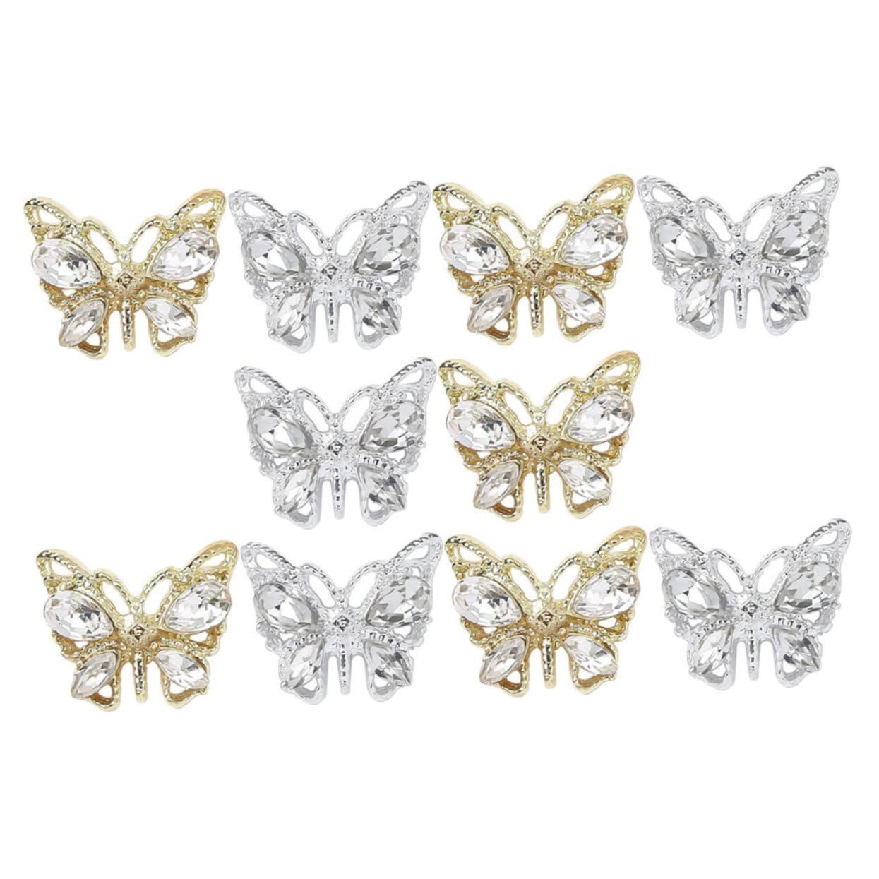 Метелики FOMIYES Стрази для дизайну нігтів Блискучі, фото №1