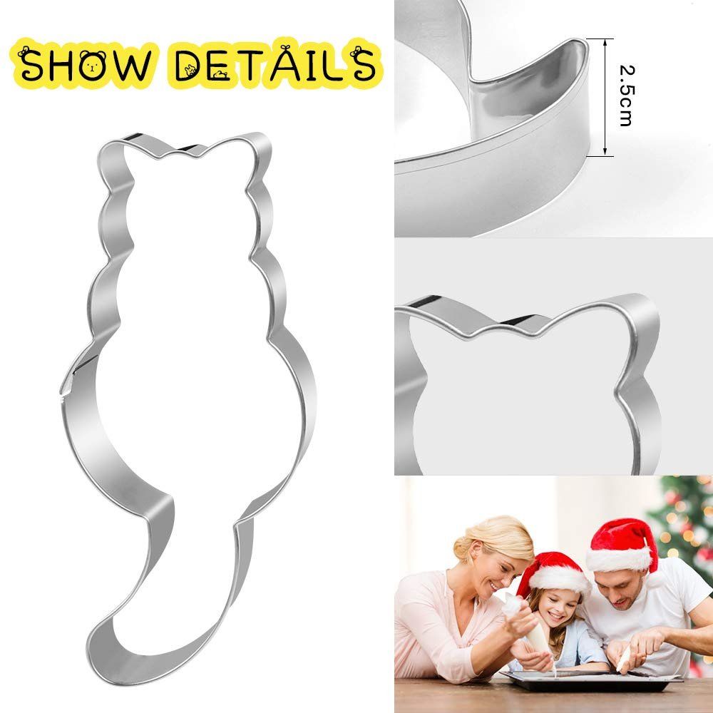 Набор форм для печенья Cat 8 шт Stainless Steel Animal DIY, фото №5 Набор форм для печенья Cat 8 шт Stainless Steel Animal DIY, фото №5