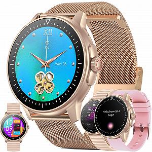 Смартчасы Женский Функция Телефона 1.39 Дюймовый Сенсорный Экран IP68 Водонепроницаемый - Фото 1