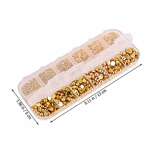 Наклейки для нігтів Housoutil Декоративні Золоті synthetic.ua - Фото 1