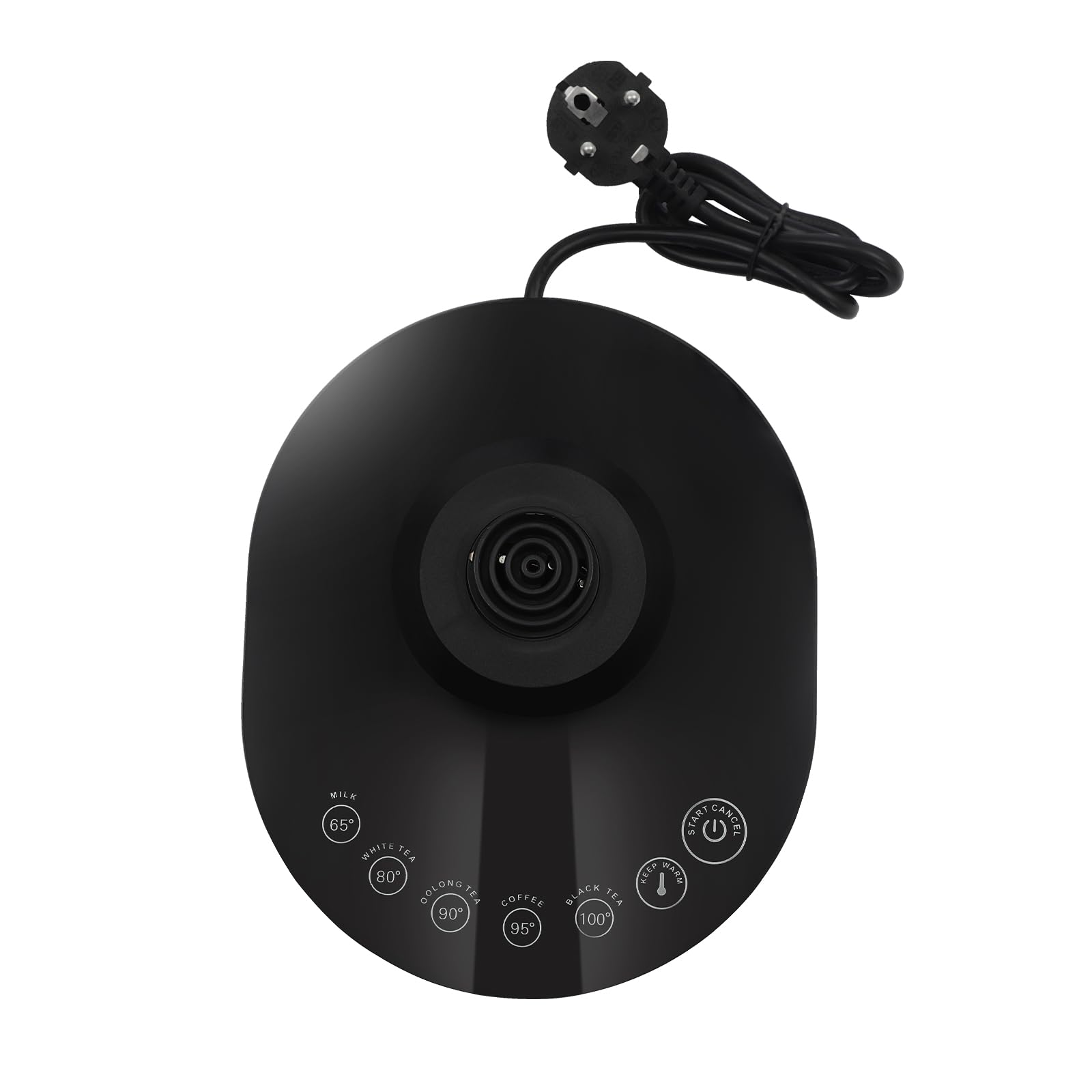 Електрочайник Glass Teapot 5 Preset Temperatures (65℃/80℃/90℃/95℃/100℃) Чорний 1800 Вт (Великий чайник 2L/Малий чайник 1L), фото №3