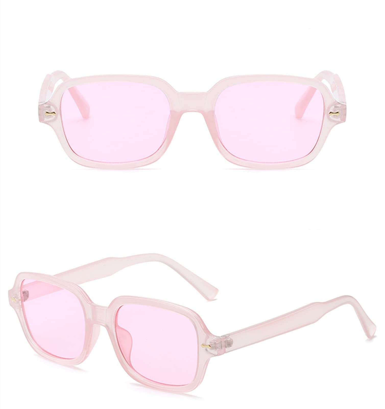 Сонцезахисні окуляри Прямокутні вінтажні YOJUED Жовті градієнтні, фото №3 Сонцезахисні окуляри Прямокутні вінтажні YOJUED Жовті градієнтні, фото №3