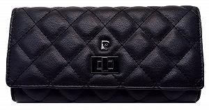 Кошелек Pierre Cardin Jenuos Женский Большой Длинный Кошелек Элегантная Сумочка Кожаный Много Карточек с Карманом на Молнии черный Современный - Фото 1