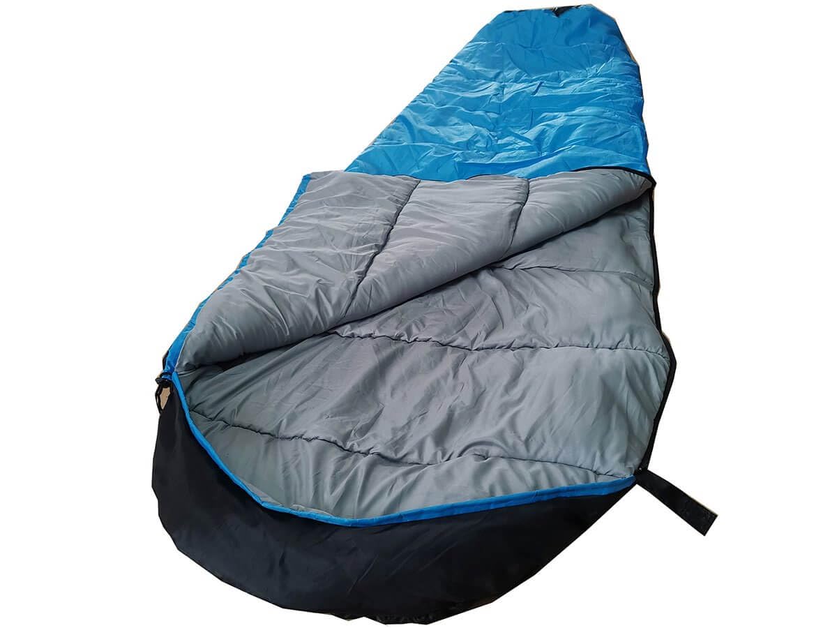Спальный мешок Oventure Cosmic Mummy | 210 x 80 см | Комфортная температура 8°C - 10°C | С капюшоном | Лёгкий | С чехлом | Поднятый конец для ног | Водоотталкивающий | Для кемпинга и путешествий, фото №2
