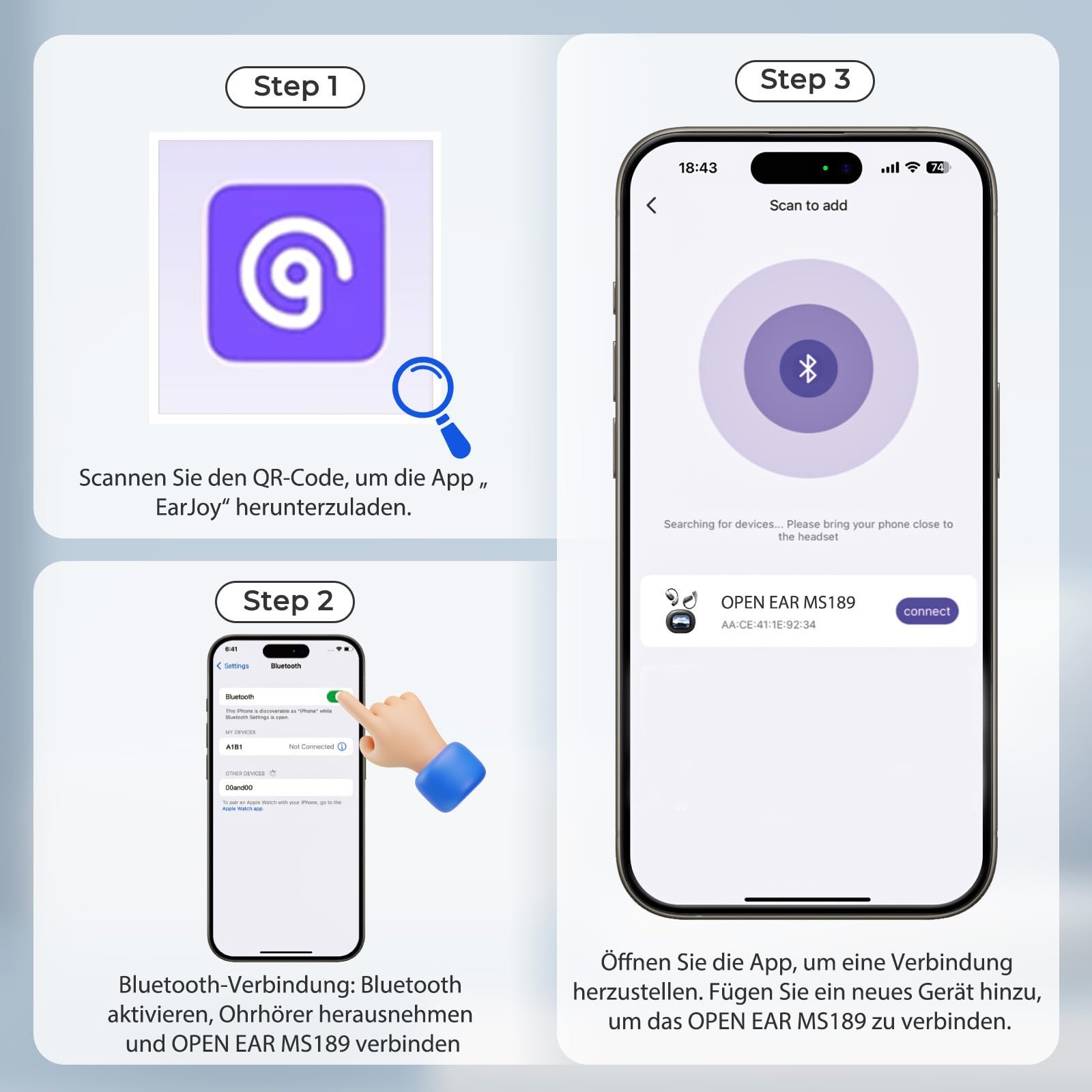 Навушники-перекладачі Ki, 3-в-1, з перекладом у реальному часі, 135 мов, з додатком, 50 годин, фото №9