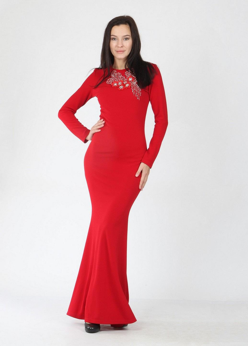 Платье Enna Levoni S Бордовый (ND-13413-Bordo), фото №1