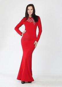 Платье Enna Levoni S Бордовый (ND-13413-Bordo) - Фото 1