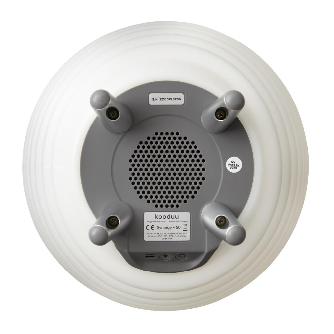 Портативна лампа-Портативна колонка Kooduu Synergy 50 з охолоджувачем для вина, Dimmable LED Light, Безпровідний Портативна колонка Bluetooth і тримач для пляшок вина, для внутрішнього та зовнішнього декору, середній, фото №6
