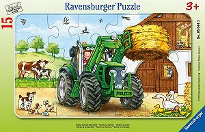 Купить Пазлы-рамки Ravensburger 06573 Экскаватор, трактор и самосвал 3x6 элементов от 2,5 лет - Фото 1 Пазлы-рамки Ravensburger 06573 Экскаватор, трактор и самосвал 3x6 элементов от 2,5 лет - Фото 1