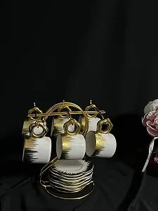 Кавовий сервіз на золотій підставці synthetic.ua - Фото 1