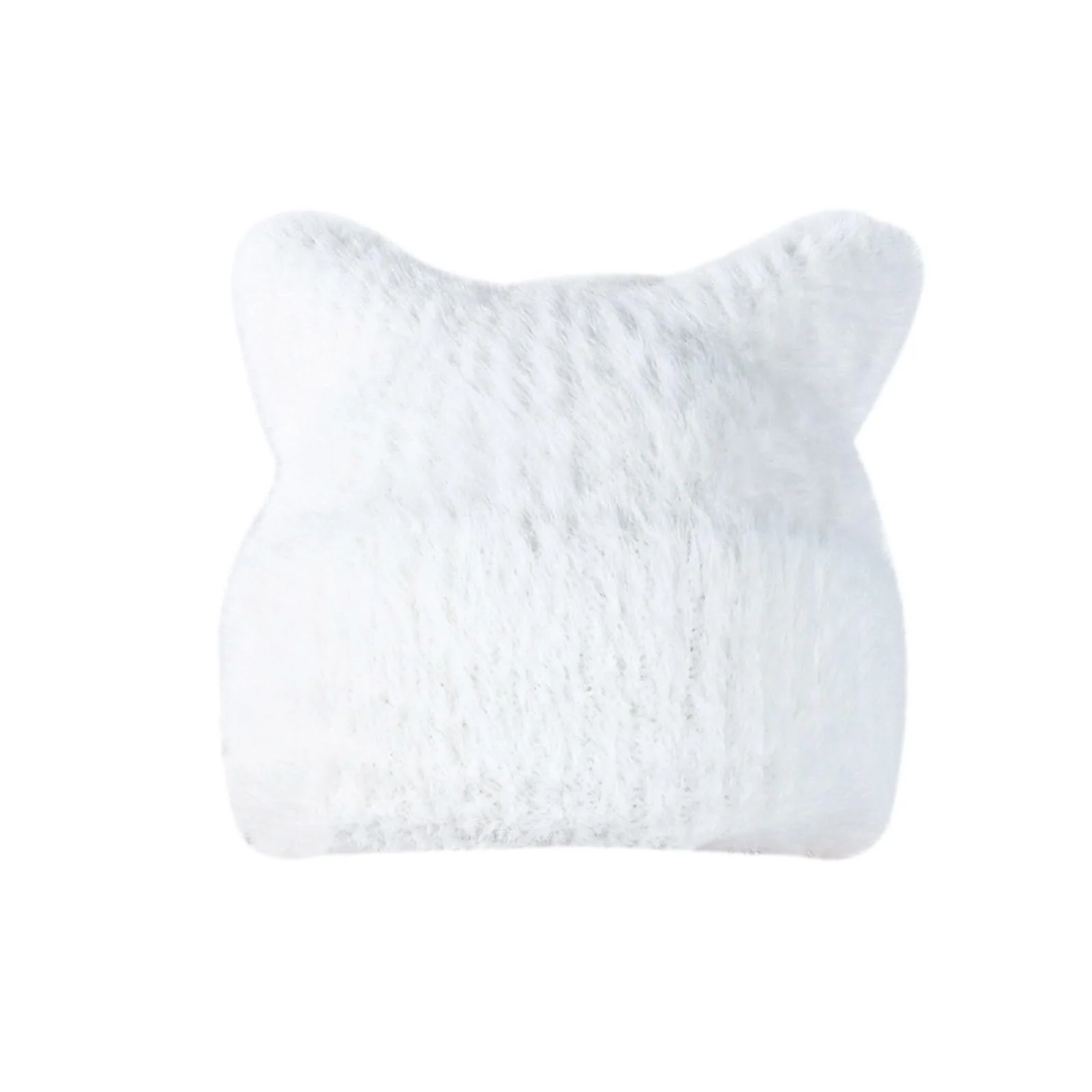 Шапка Ldabrye В'язана шапка з вушками кошеняти Однотонна, фото №1 Шапка Ldabrye В'язана шапка з вушками кошеняти Однотонна, фото №1