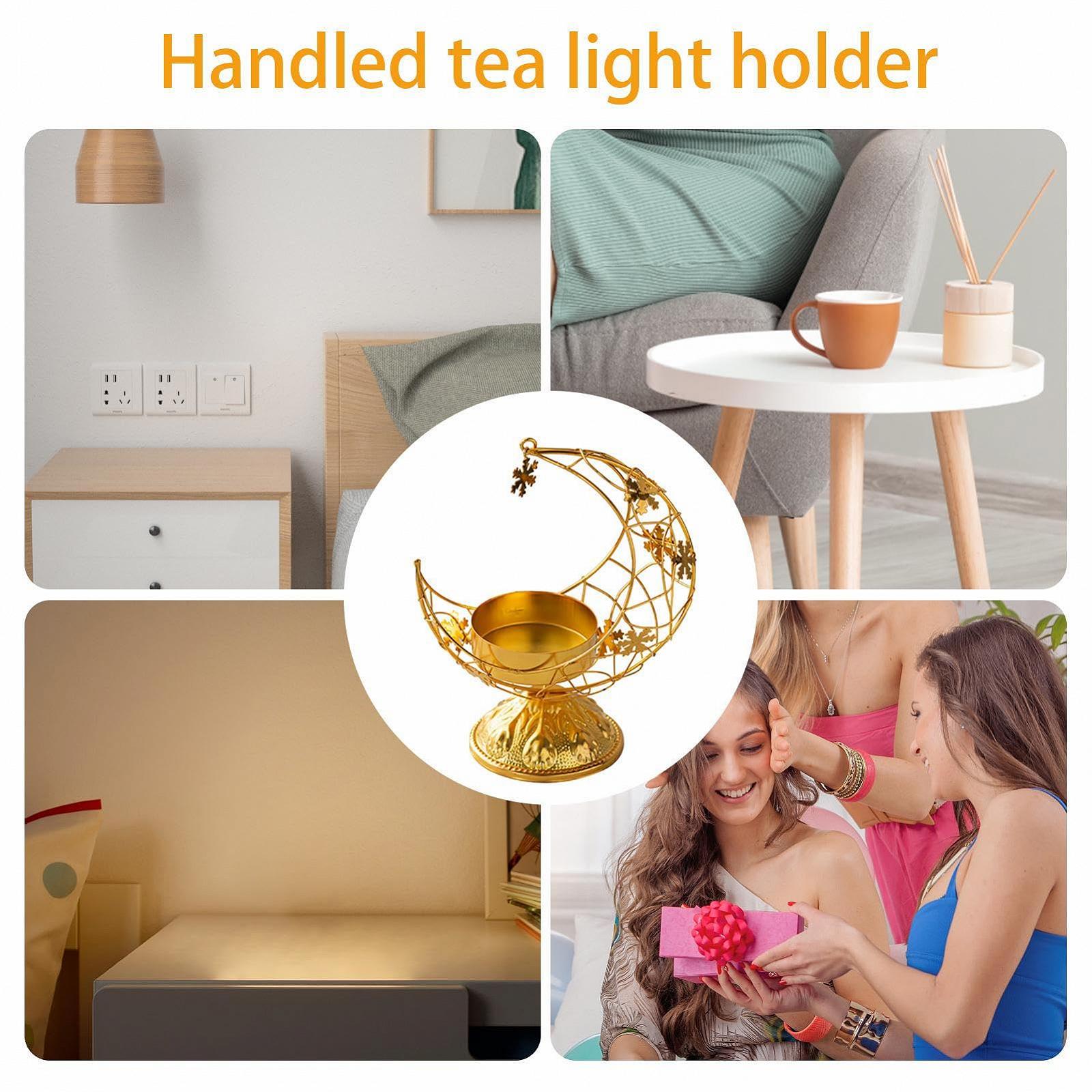 Підсвічник металевий місячної форми, фото №4