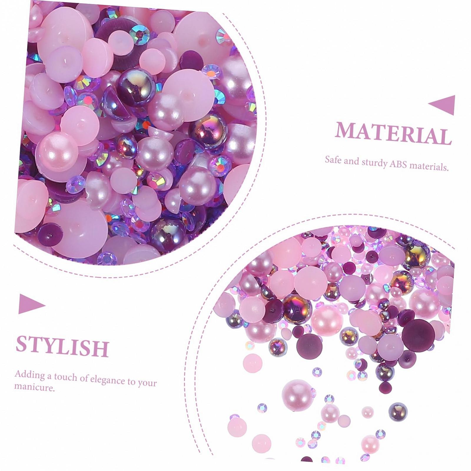 Перлини для нігтів FRCOLOR Плоскі Саморобні для акрилових нігтів 60 г, фото №5