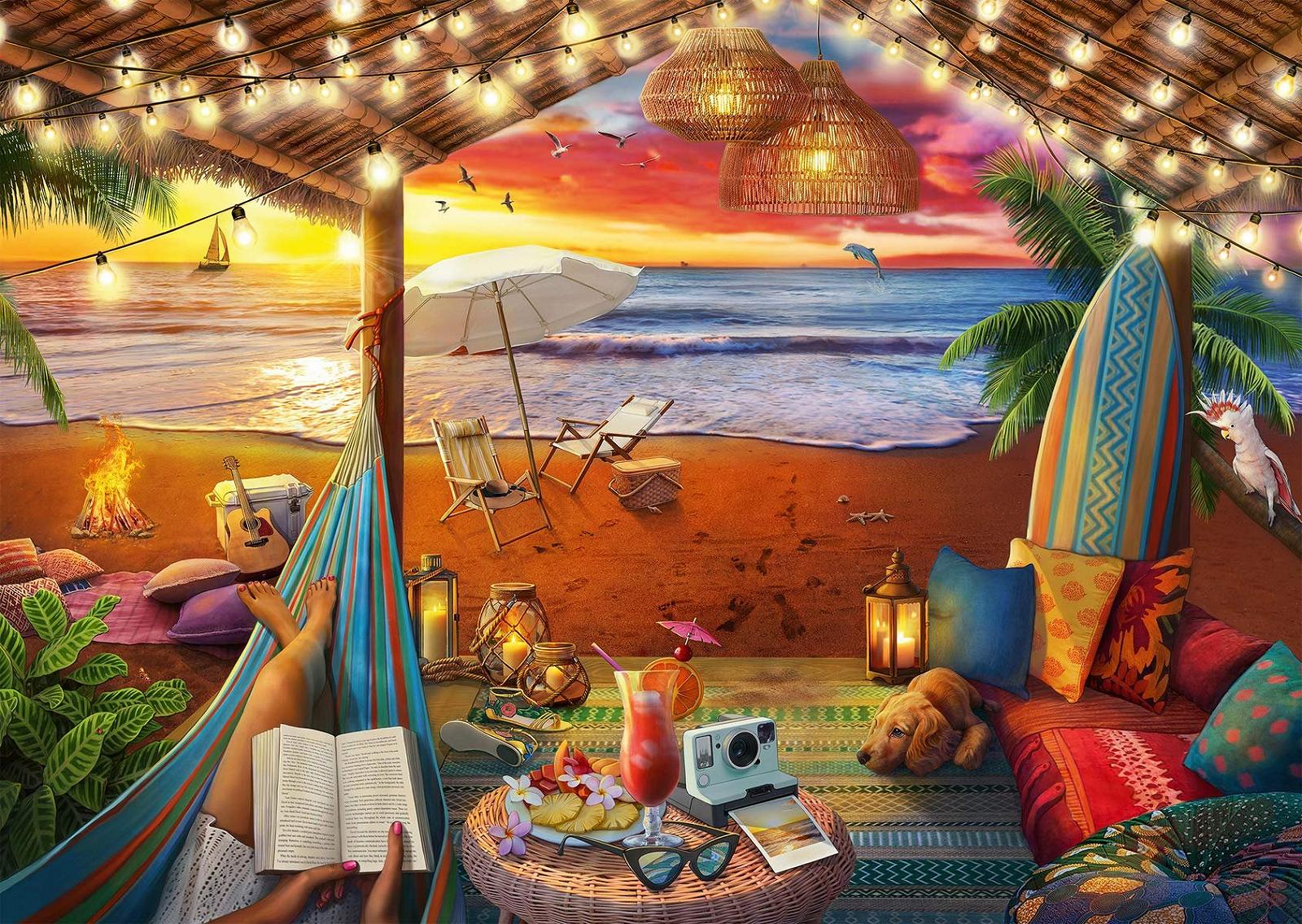 Пазл Ravensburger 16795 Sunset on the Beach 500 элементов с крупными деталями, фото №1