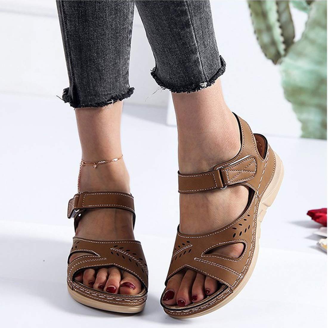 Босоножки CrEev Flache Sommersandalen Кожаные Черные, фото №5 Босоножки CrEev Flache Sommersandalen Кожаные Черные, фото №5