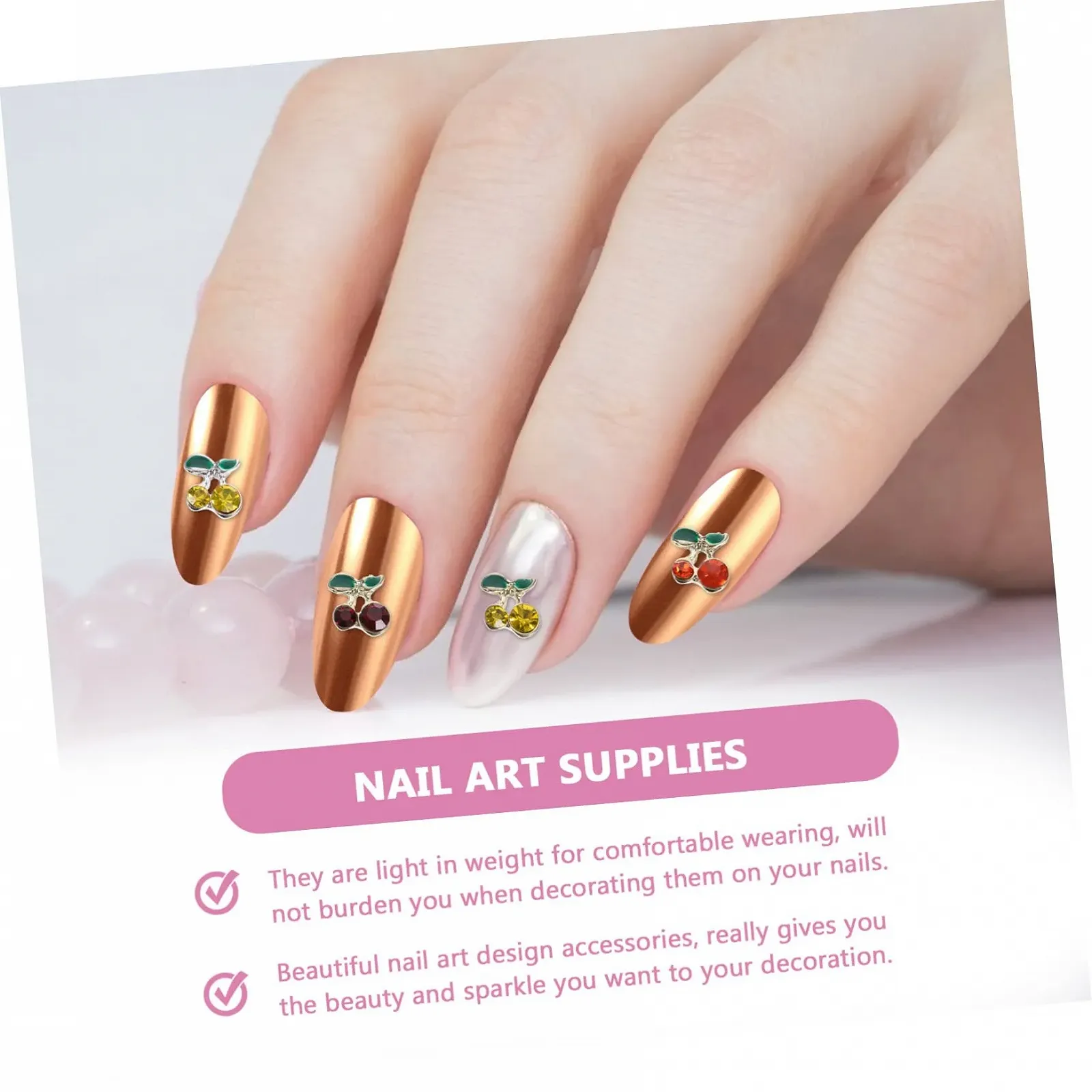 Украшение для ногтей LALAFINA Изготовление Фрукты Самоцветы Вишни Стразы Акрил Предметы роскоши для девочек Ювелирные изделия Кристаллы DIY Диски, 240 шт, фото №6 Украшение для ногтей LALAFINA Изготовление Фрукты Самоцветы Вишни Стразы Акрил Предметы роскоши для девочек Ювелирные изделия Кристаллы DIY Диски, 240 шт, фото №6