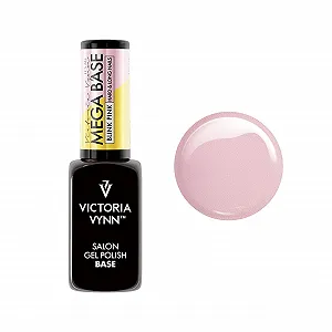 Гель-лак Victoria Vynn Mega Base BLINK PINK с блестками для твердых и длинных ногтей - Фото 1