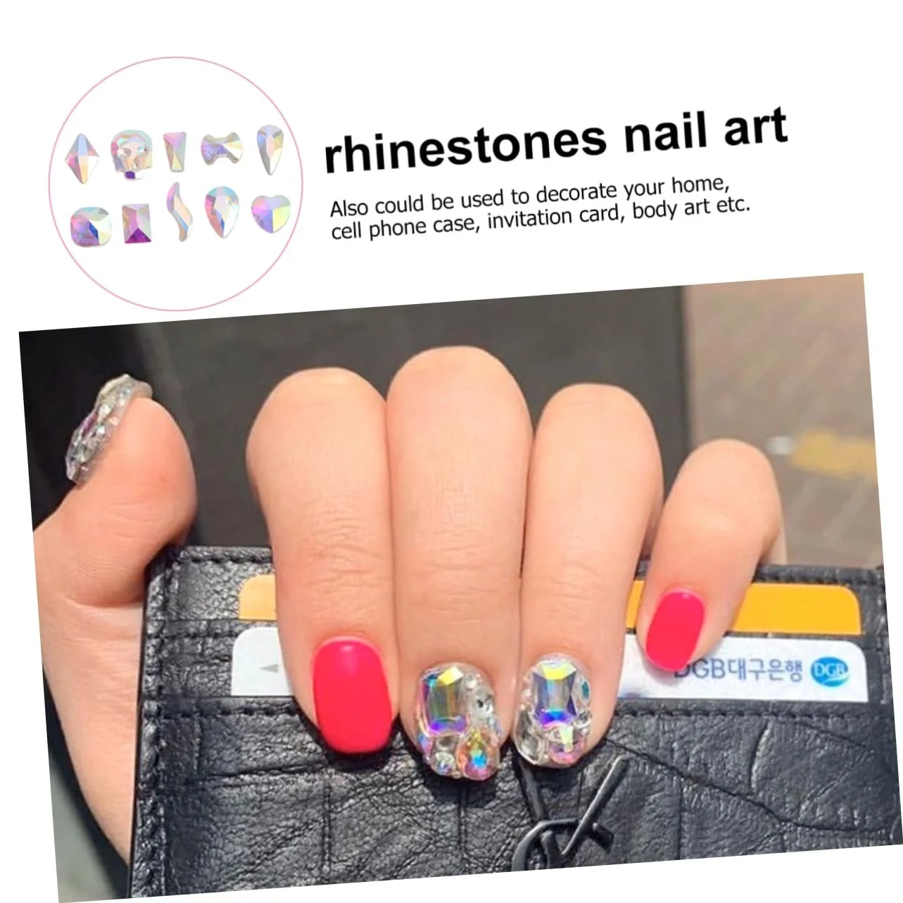 Стразы для ногтей FRCOLOR AB бриллиант 3D, 100 шт., фото №3 Стразы для ногтей FRCOLOR AB бриллиант 3D, 100 шт., фото №3