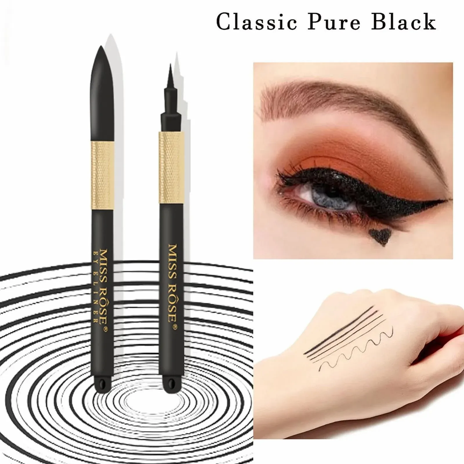 Рідка Підводка для очей Decorhome Hochpigmentierter Precision Ink Eyeliner, фото №5