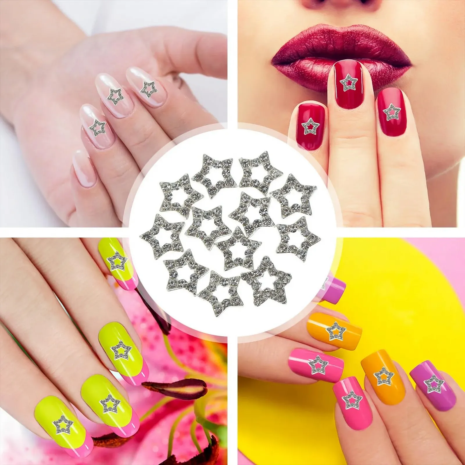 Украшения для ногтей в виде звезд FOMIYES, 36 шт., фото №9