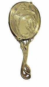 Зеркало с ручкой Cav. Filippo D'Aloise Полированная латунь Для женщин synthetic.ua - Фото 1