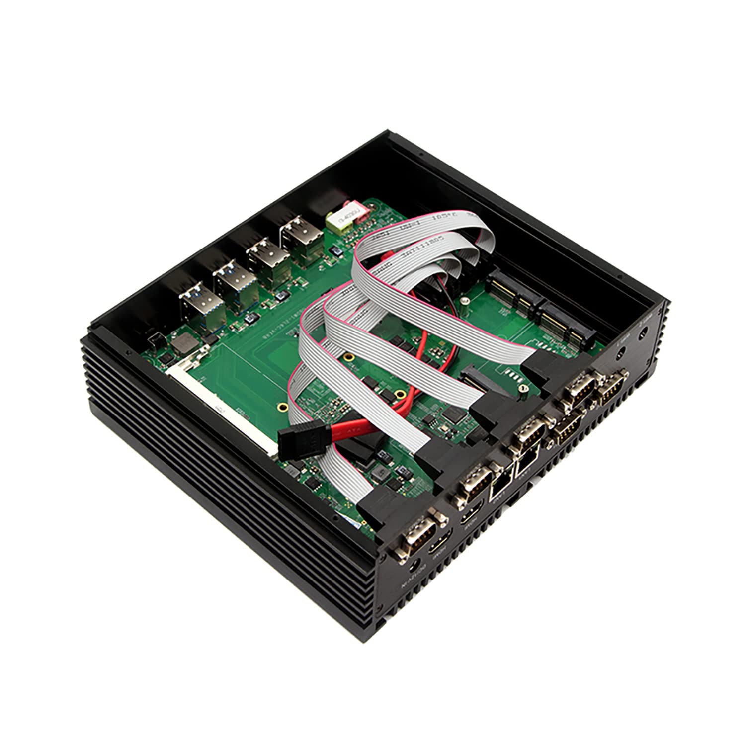 ПК HUNSN Fanless Industrial I7 4500U 4578U IM04 8GB 128GB SSD, фото №6