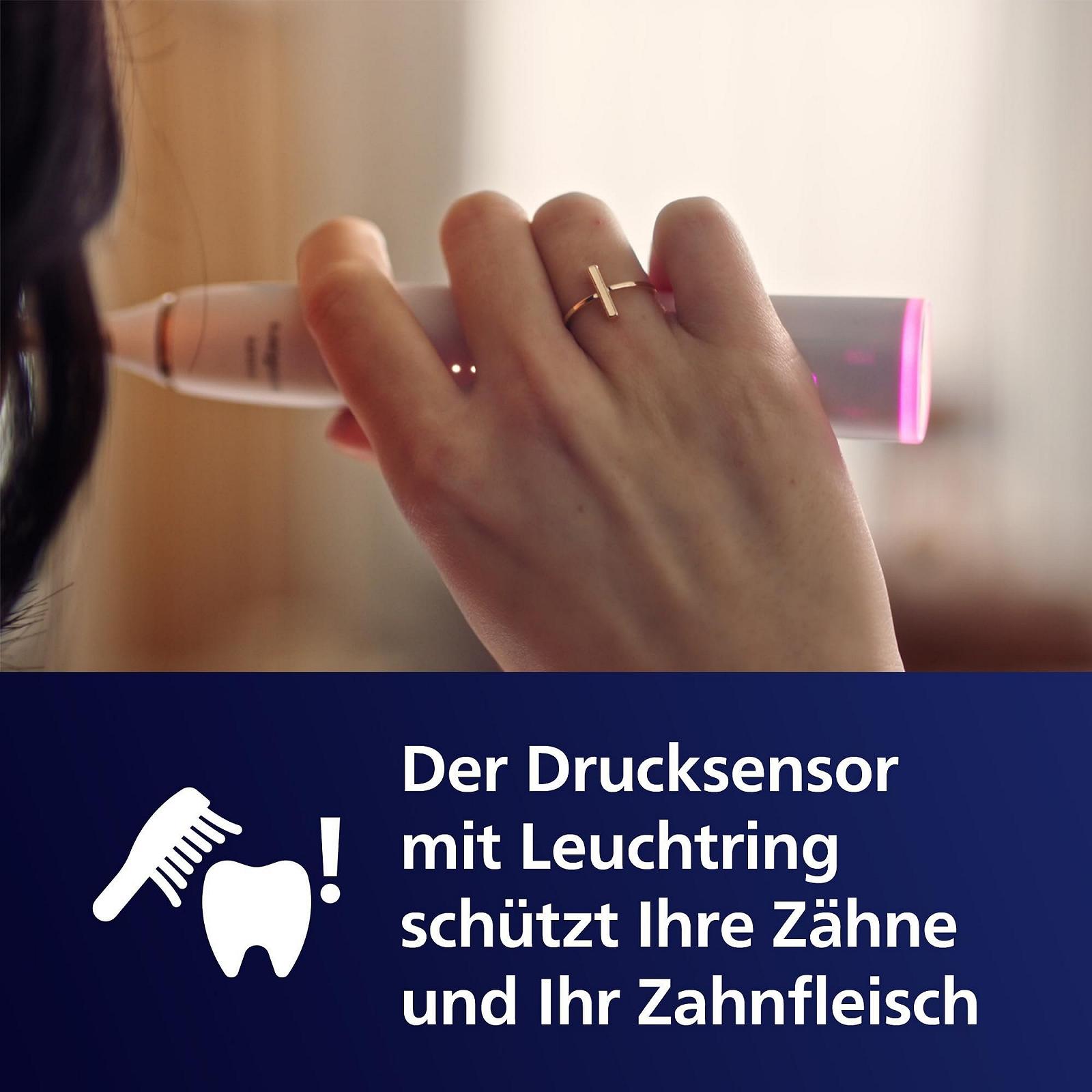 Зубная щетка Philips Sonicare Prestige 9900 HX9992/11 с SenseIQ, насадка All-in-One, искусственный интеллект, шампань, фото №6