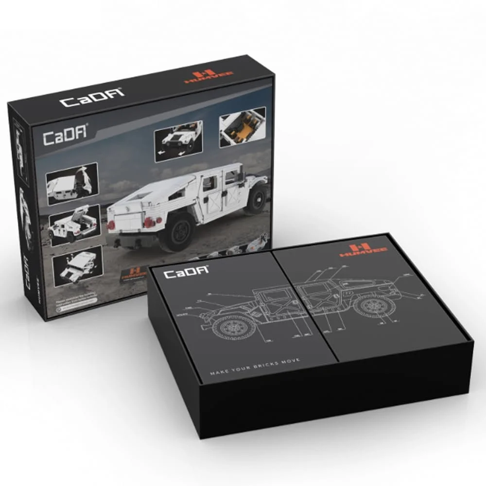 Конструктор Внедорожник Humvee Cada C61027W 1386 деталей Белый, фото №4 Конструктор Внедорожник Humvee Cada C61027W 1386 деталей Белый, фото №4