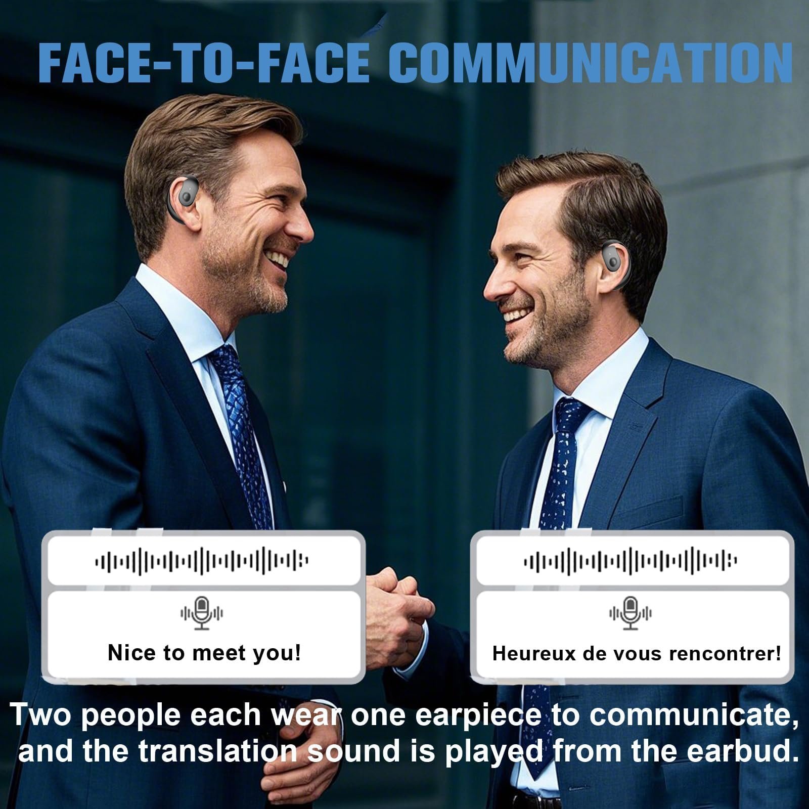 Беспроводные Bluetooth наушники с открытым ухом Intelligent AI Voice Earbuds с ушными крючками, для работы, спорта и учебы, накладные наушники, фото №6