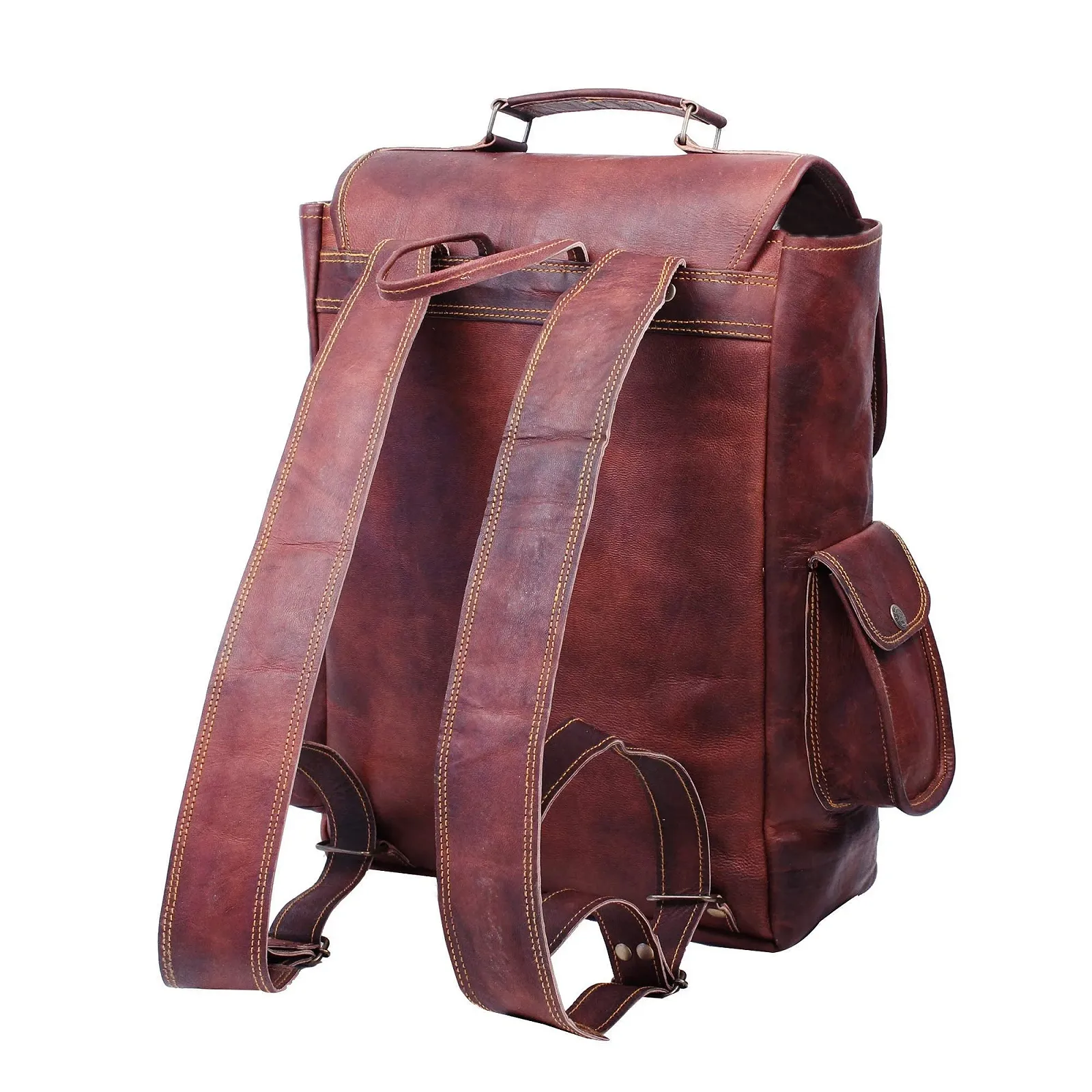 Рюкзак Handmade 16 дюймов кожаный brown, фото №5 Рюкзак Handmade 16 дюймов кожаный brown, фото №5