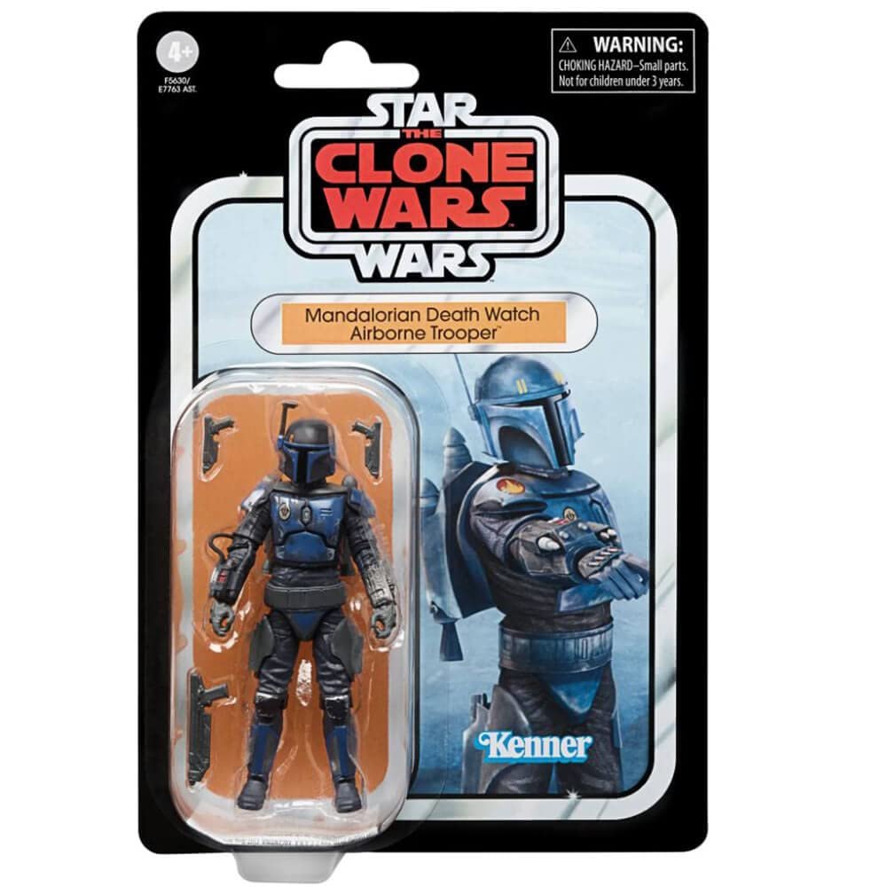 Фігурка Hasbro Star Wars The Vintage Collection Mandalorian Death Watch Airborne Trooper 9,5 см, фото №4