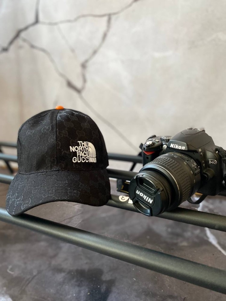 Кепка The north face x Gucci чорна, фото №1