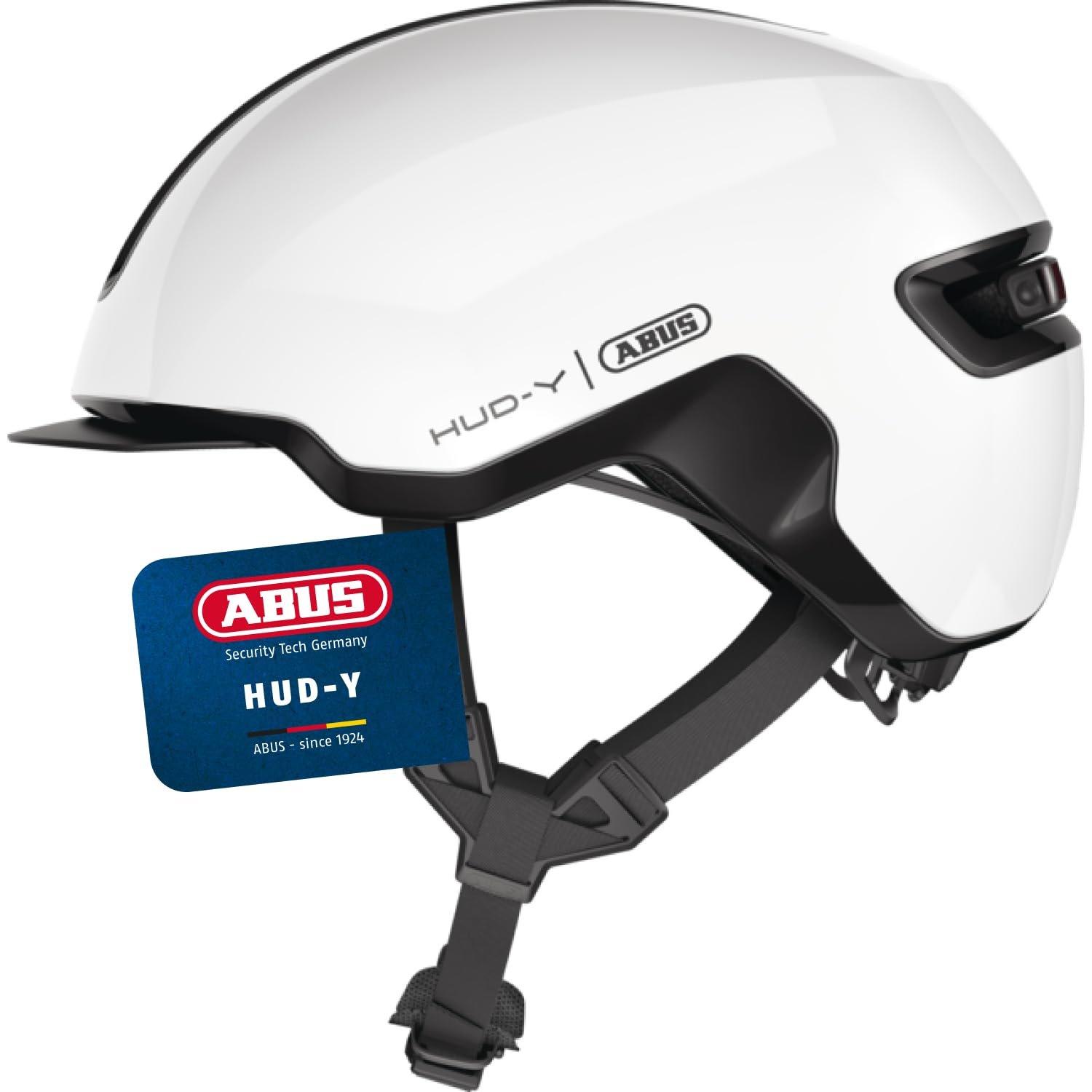 Шолом Urban ABUS HUD-Y з магнітним, перезаряджуваним LED заднім ліхтарем та магнітною застібкою, фото №1