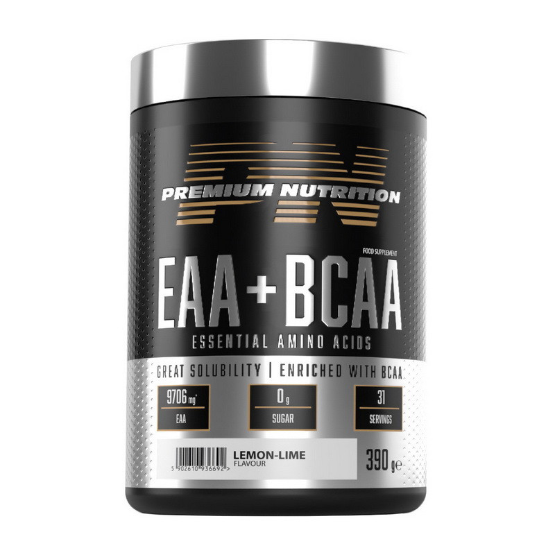 EAA BCAA 390 g blue raspberry, фото №1