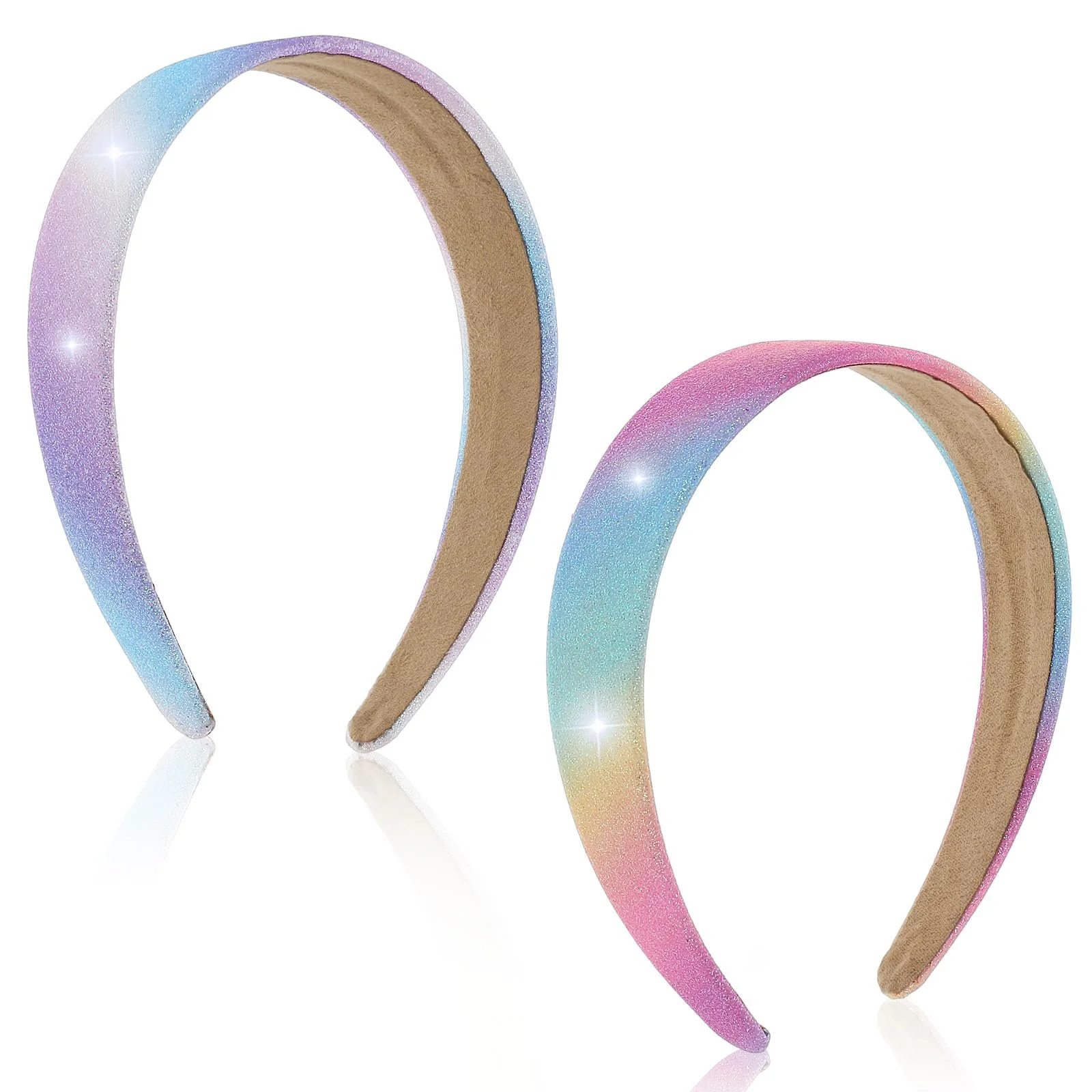 Набір обручів для волосся з блискітками (2 шт.), фото №4