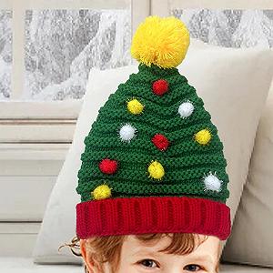 В'язана шапка Різдвяна ялинка Opvonxeh, тепла synthetic.ua - Фото 1