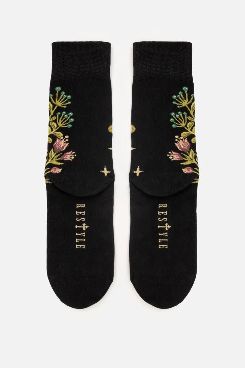 Шкарпетки Restyle Wild Gardens Jacquard - Готичні шкарпетки, фото №5