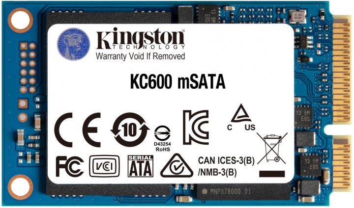 Накопичувач SSD 256GB Kingston KC600 mSATA SATAIII 3D TLC (SKC600MS/256G), фото №4