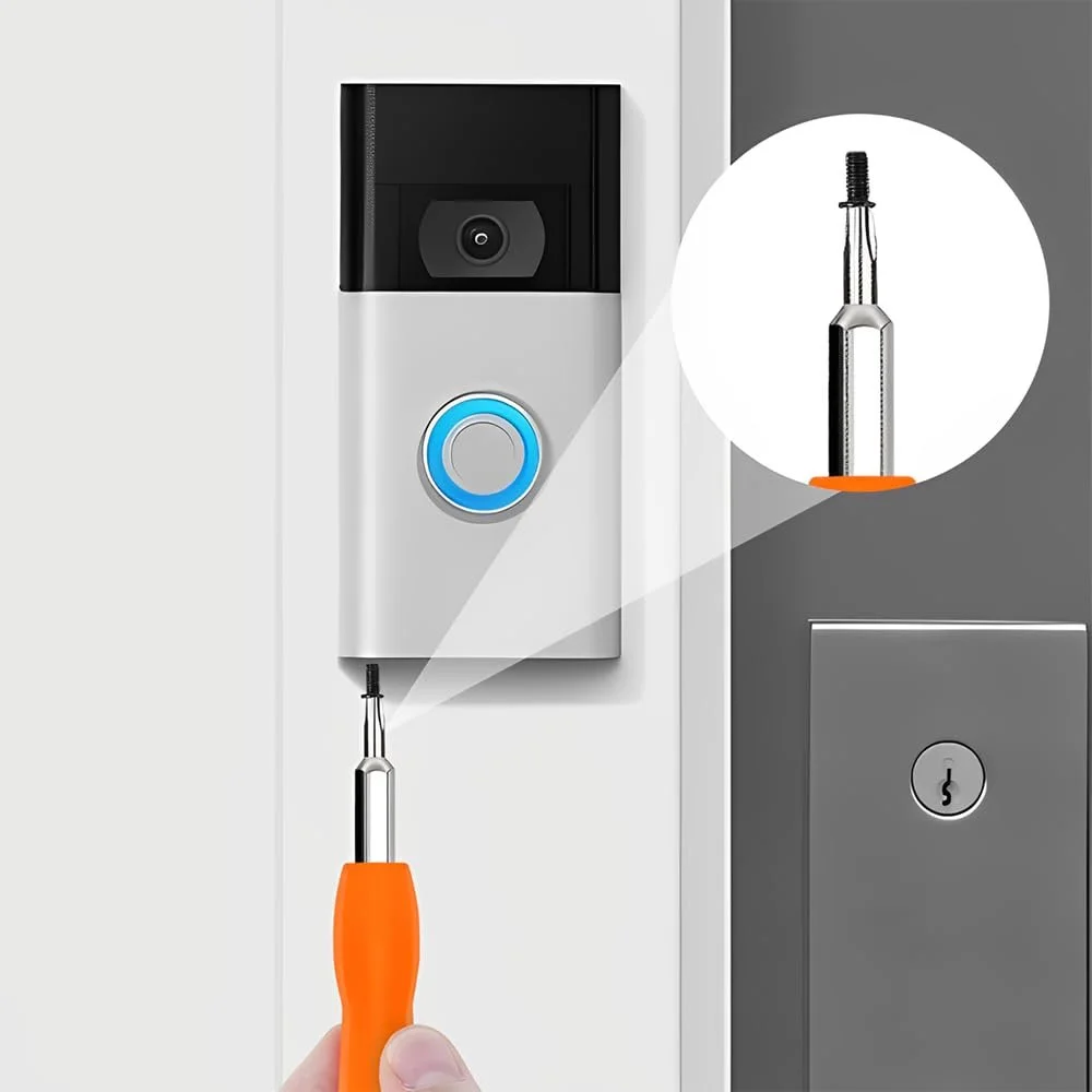 Викрутка для дверного дзвінка зі змінними двосторонніми бітами T6 T15, фото №5