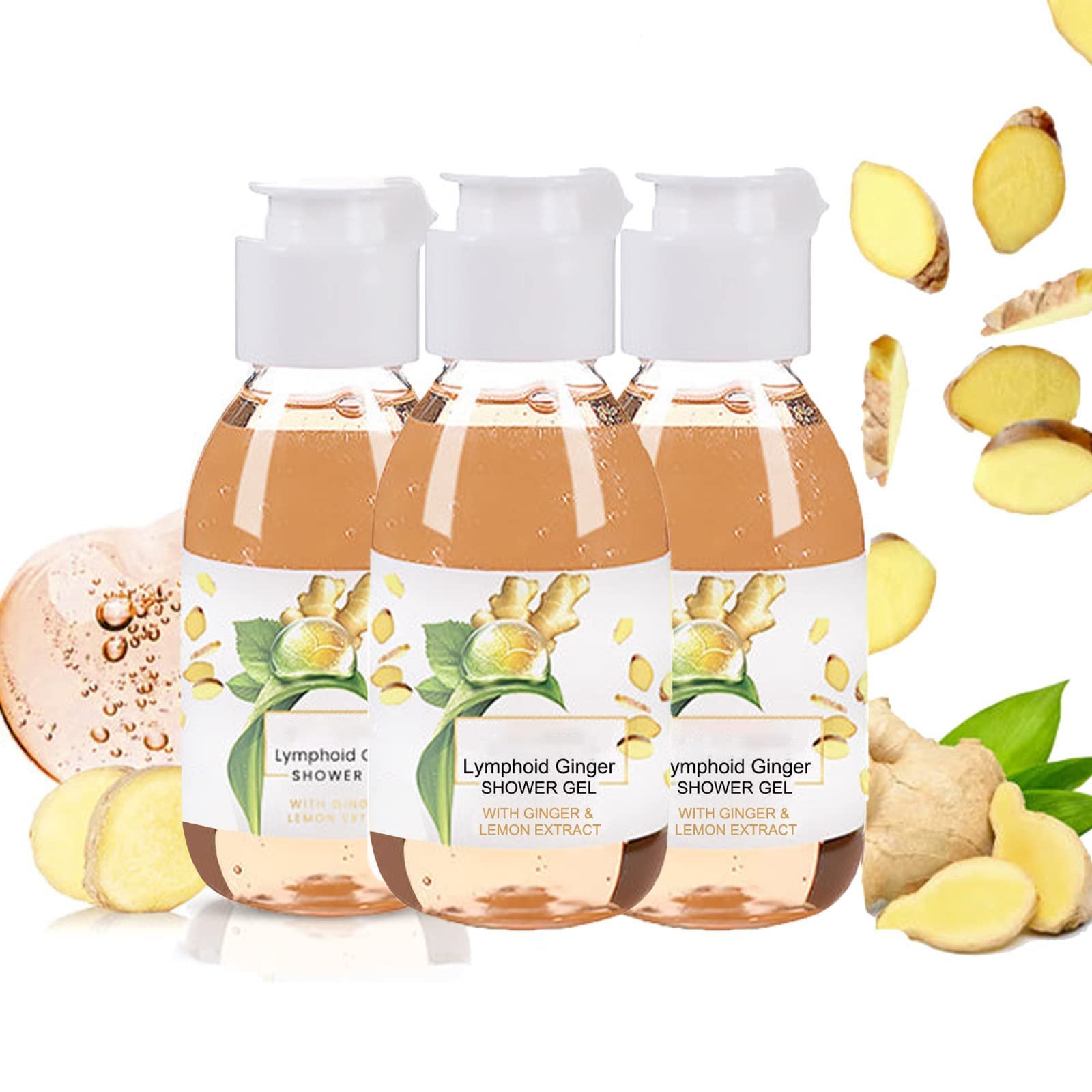 Гель для душу Slimory Lymphoid Gingerol лімфодренажний трав'яний 3 шт., фото №1