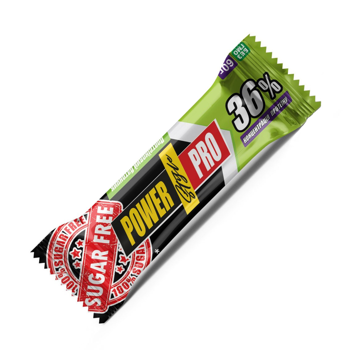 Батончик Power Pro 36 Sugar Free 60 грамм Орех, фото №1