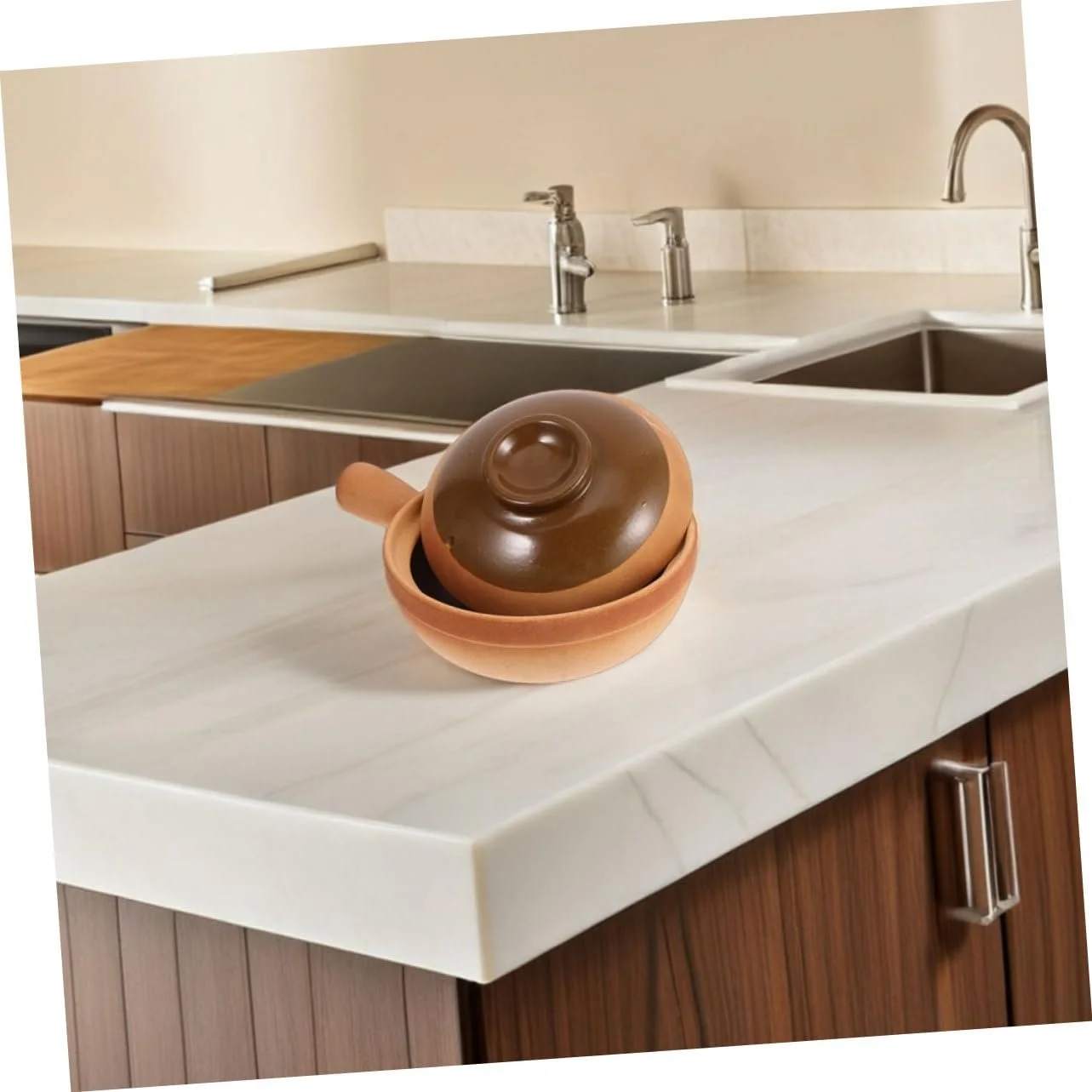 Горщик керамічний Ipetboom з ручкою та кришкою, фото №5