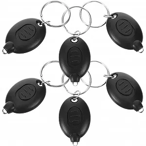 LED Мини Фонарик-брелок 6 шт ABS корпус Компактный на батарейках Универсальный - Фото 1